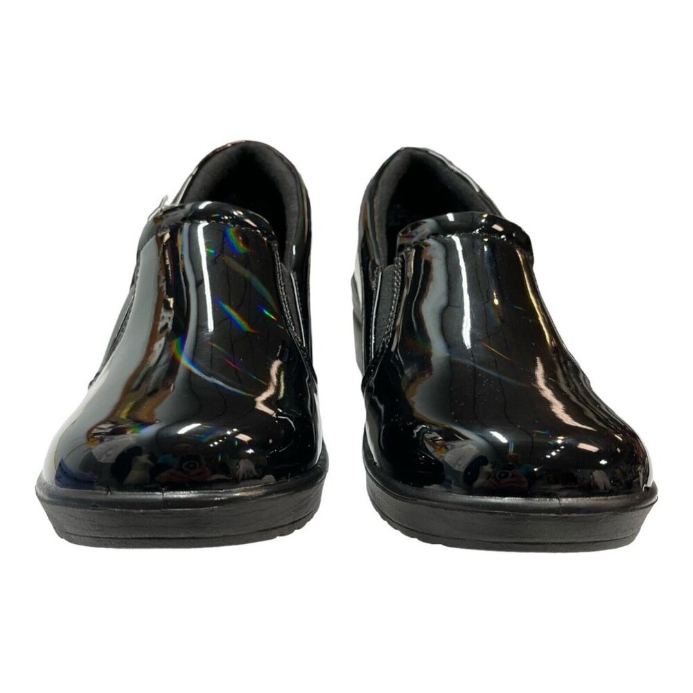 12Wide-Easy Street Black Patent Mules - Picture 2 of 10